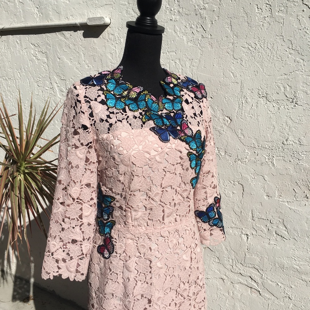 Escada couture lace cocktail dress size 36 - Picture 7 of 15